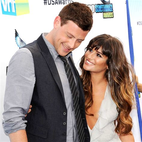 lea michele reaction to cory monteith death